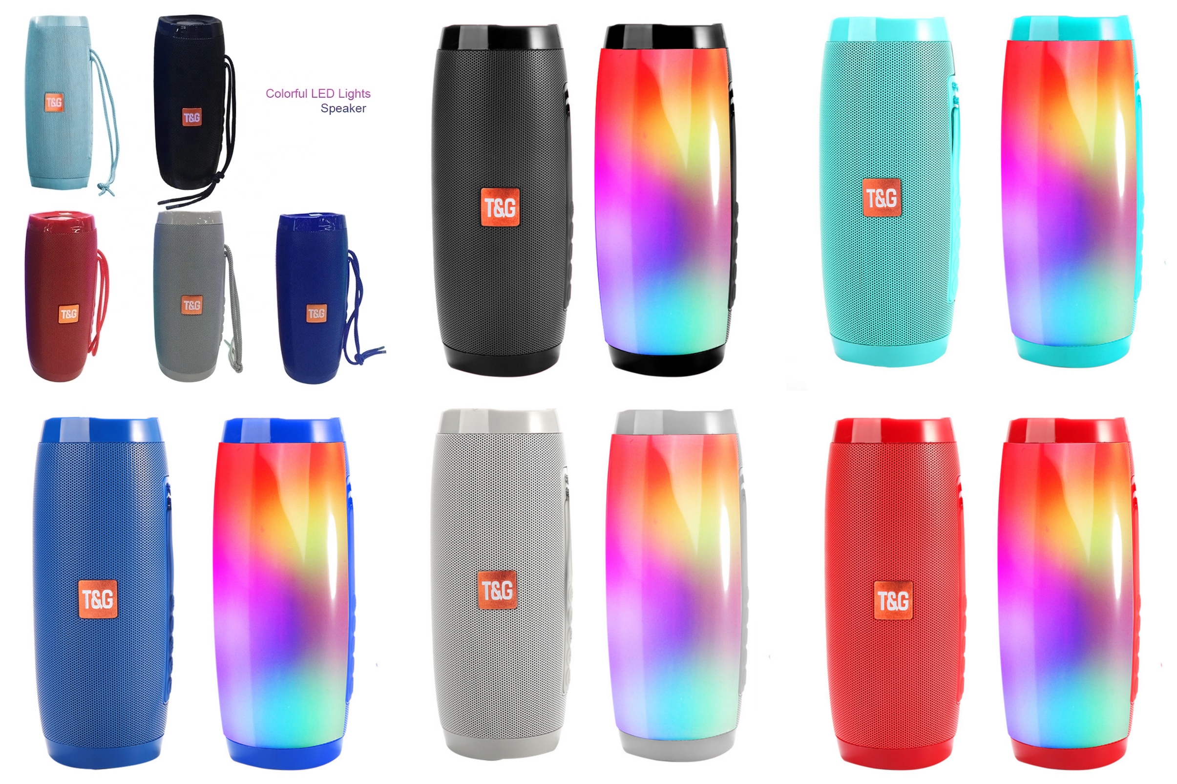 S1190 TG-157 Portable Wireless Speaker with Light